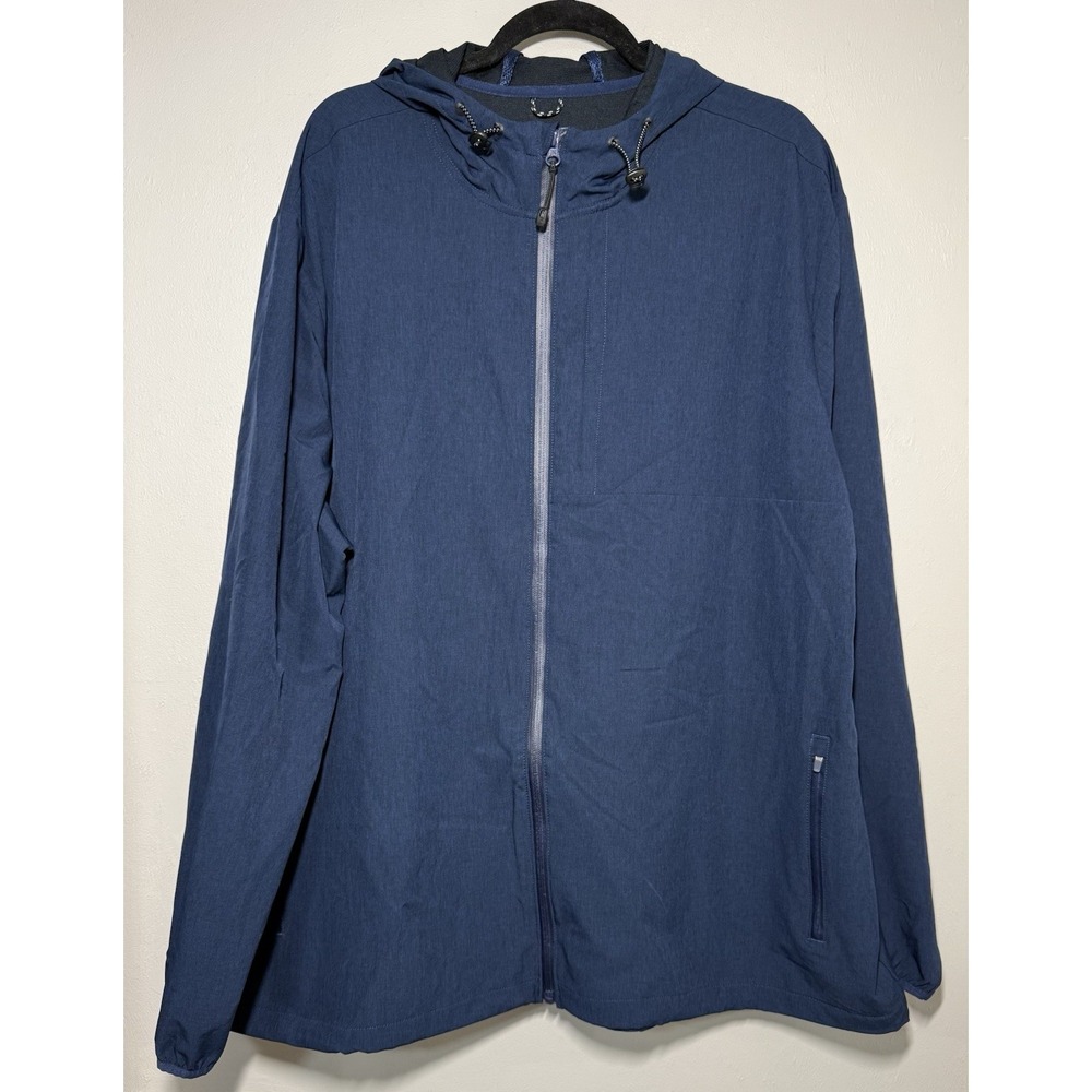 Swiss Tech Performance Softshell Hooded Jacket Men's 3XL Navy Blue SM10101YB
